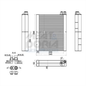 Évaporateur climatisation MEAT & DORIA