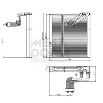 Évaporateur climatisation MEAT & DORIA