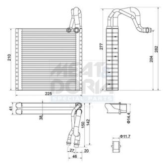 Évaporateur climatisation MEAT & DORIA