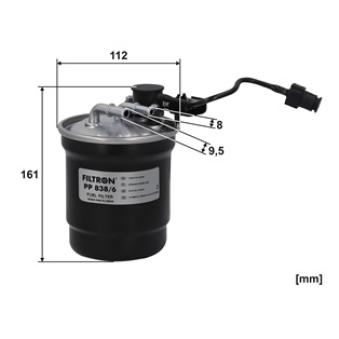 Filtre à carburant FILTRON PP 838/6