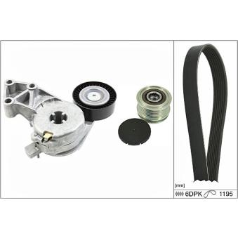 Jeu de courroies trapézoïdales à nervures HEPU 20-1830