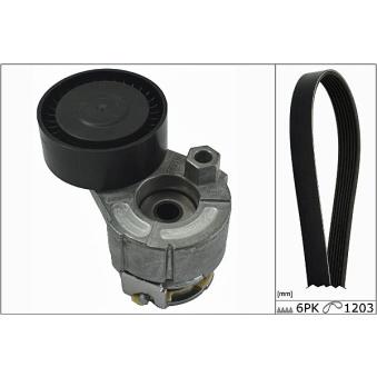 Jeu de courroies trapézoïdales à nervures HEPU 20-1845