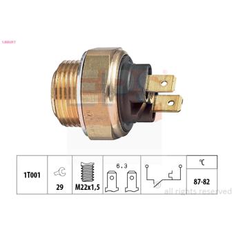Interrupteur de température, ventilateur de radiateur EPS