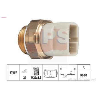 Interrupteur de température, ventilateur de radiateur EPS 1.850.027