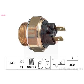 Interrupteur de température, ventilateur de radiateur EPS 1.850.030