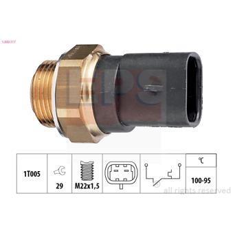 Interrupteur de température, ventilateur de radiateur EPS