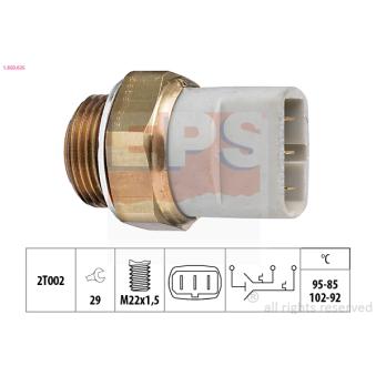 Interrupteur de température, ventilateur de radiateur EPS