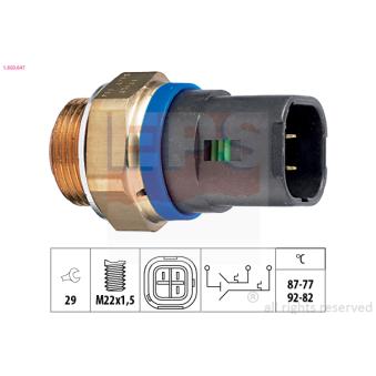 Interrupteur de température, ventilateur de radiateur EPS