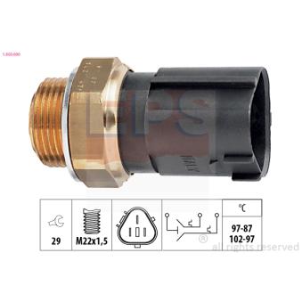 Interrupteur de température, ventilateur de radiateur EPS