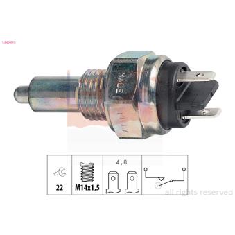 Contacteur, feu de recul EPS