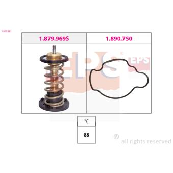 Thermostat, liquide de refroidissement EPS 1.879.981