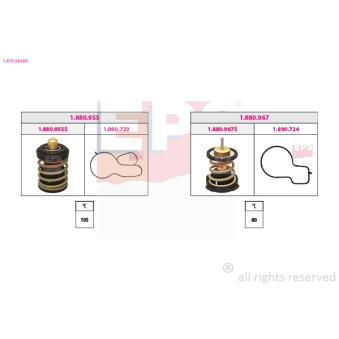 Thermostat, liquide de refroidissement EPS 1.879.986KK