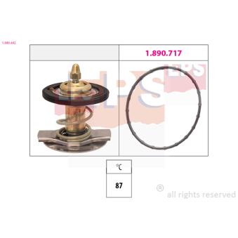 Thermostat, liquide de refroidissement EPS