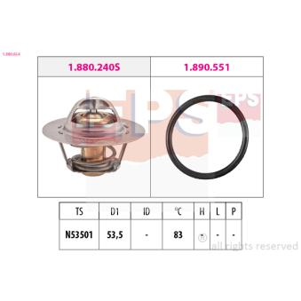 Thermostat d'eau EPS 1.880.654