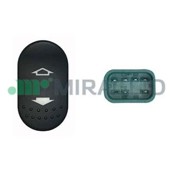 Interrupteur, lève-vitre avant droit MIRAGLIO 121/FRI76006