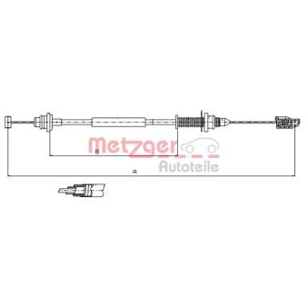 Câble d'accélération METZGER 10.0390