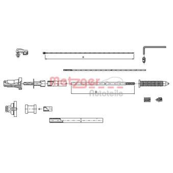 Câble d'accélération METZGER 10.1177