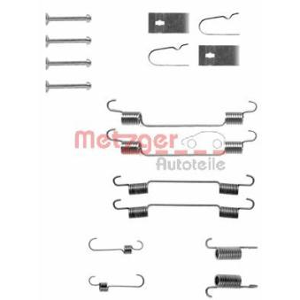 Kit d'accessoires, mâchoire de frein METZGER 105-0722