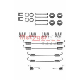 Kit d'accessoires, mâchoire de frein METZGER 105-0747