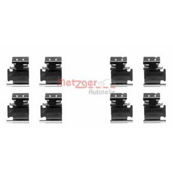 Kit d'accessoires, plaquette de frein à disque METZGER 109-1298