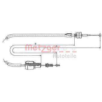 Câble d'accélération METZGER 11.1247