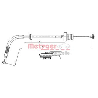 Câble d'accélération METZGER 12.7302