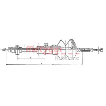 Câble d'accélération METZGER 1903.5