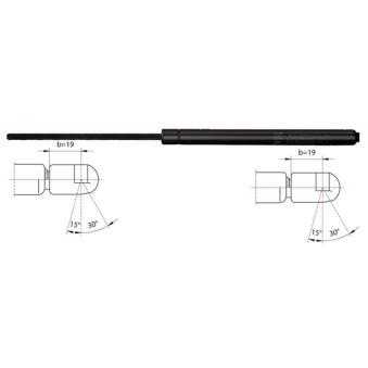 Vérin de hayon, de coffre METZGER 2110049