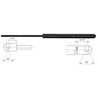 Vérin de hayon, de coffre METZGER 2110431