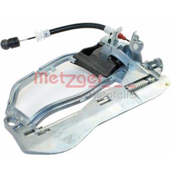 Cadre, poignée extérieure de porte avant gauche METZGER