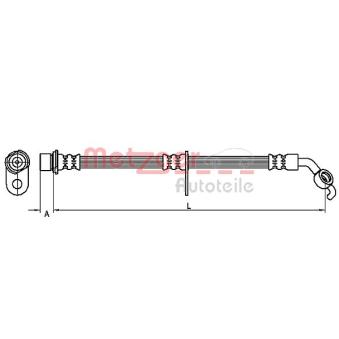 Flexible de frein METZGER
