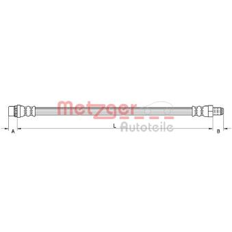 Flexible de frein METZGER