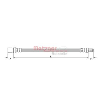 Flexible de frein METZGER 4111689