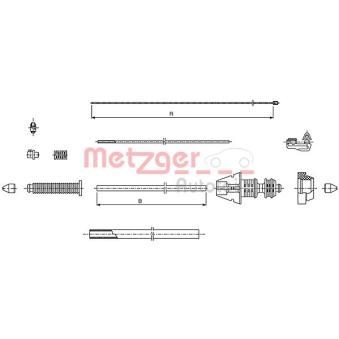 Câble d'accélération METZGER 493.1