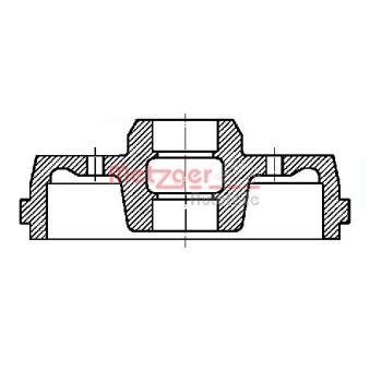 Tambour de frein METZGER BT 734