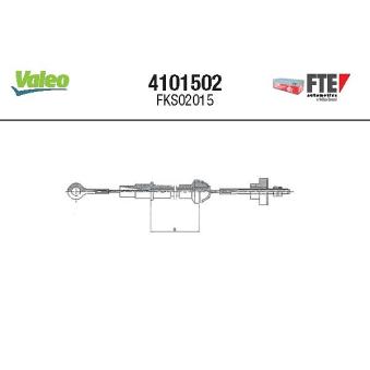 Tirette à câble, commande d'embrayage FTE 4101502