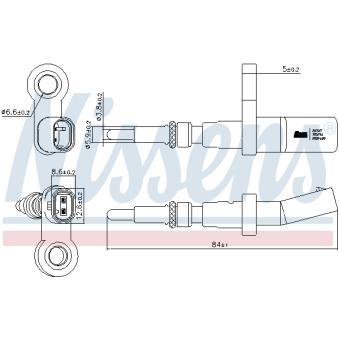 Sonde, température du liquide de refroidissement NISSENS 207017