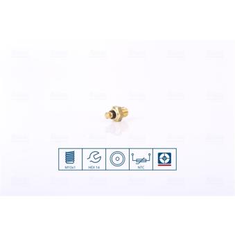 Sonde de température, liquide de refroidissement NISSENS 207044