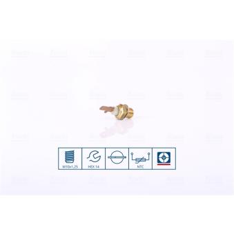 Sonde de température, liquide de refroidissement NISSENS 207058