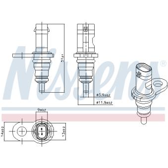 Sonde, température du liquide de refroidissement NISSENS