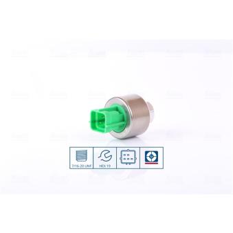 Pressostat, climatisation NISSENS 301127