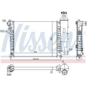 Radiateur, refroidissement du moteur NISSENS