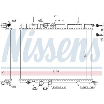 Radiateur, refroidissement du moteur NISSENS