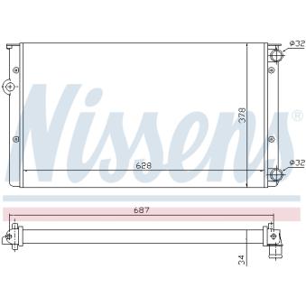 Radiateur, refroidissement du moteur NISSENS