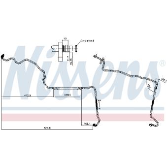 Conduite à haute pression, climatisation NISSENS 843389