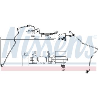Conduite à haute pression, climatisation NISSENS 846085