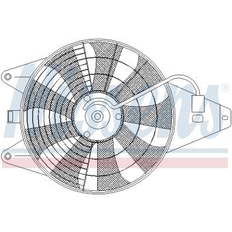 Ventilateur, condenseur de climatisation NISSENS 85375