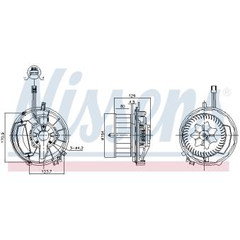 Pulseur d'air habitacle NISSENS