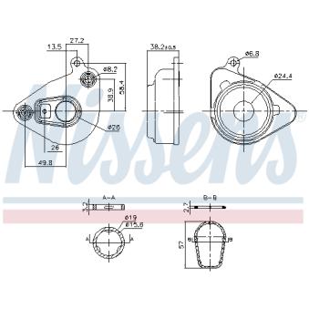 Radiateur d'huile NISSENS 91362