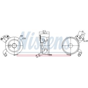 Radiateur d'huile NISSENS 91379